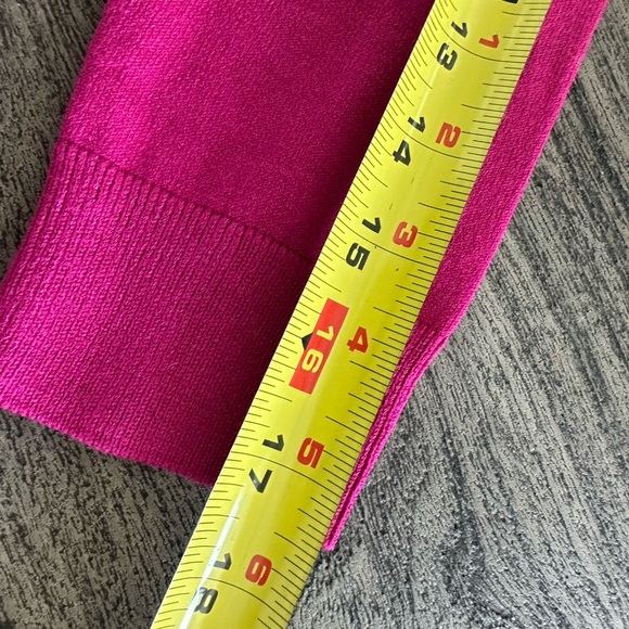 Ann Taylor Off-Shoulder Magenta Sweater - Picture 6 of 7